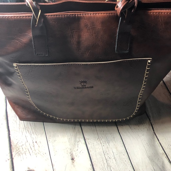 Weimeibaige Oversized PU Leather Tote - Picture 5 of 8
